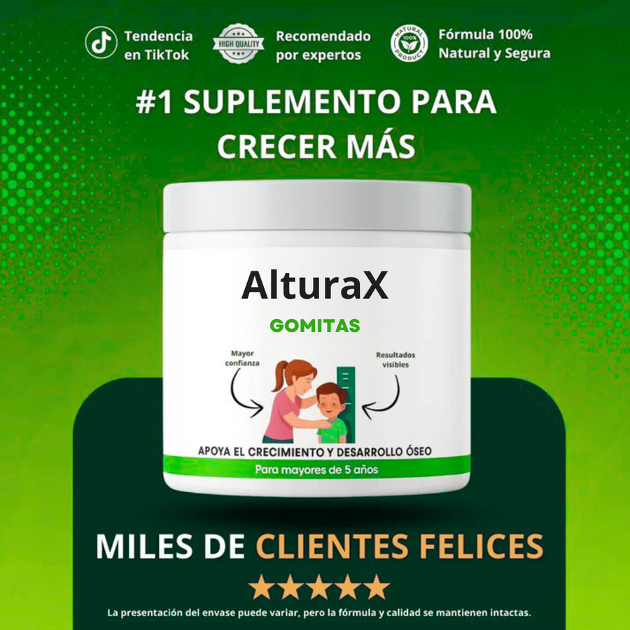 AlturaX gomitas de apoyo al crecimiento óseo
