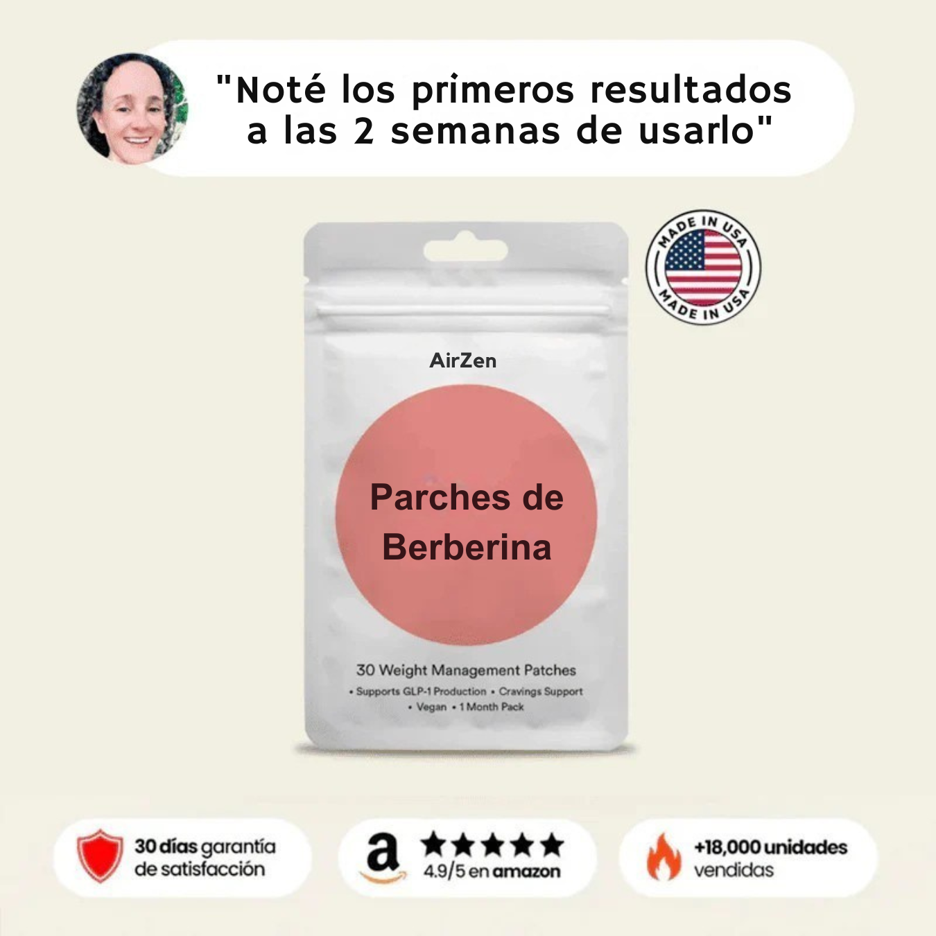 Parches de Berberina GLP-1: Pierde peso en 7 días