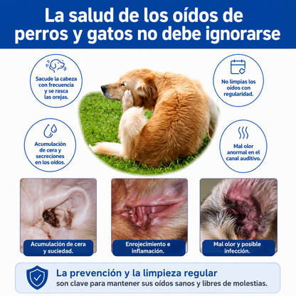 Aurio™ — Limpiador de Oídos para Perros y Gatos | Sin Ardor