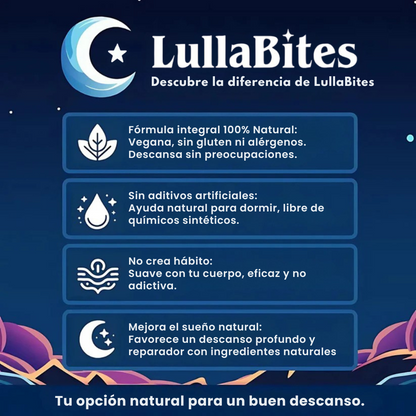 Lulla Bites® Gomitas Naturales para Dormir